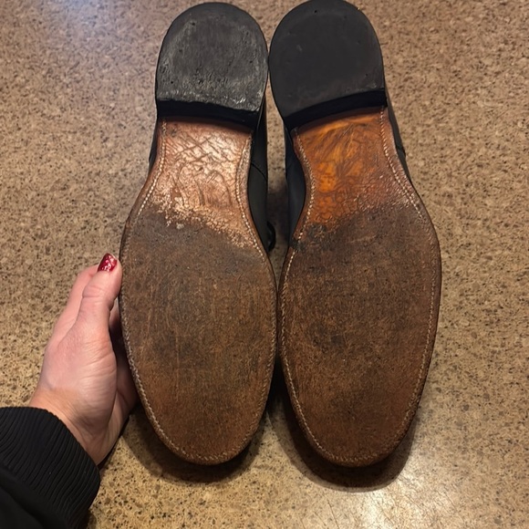 Stacy Adams Black Oxfords‎ with Smooth Leather and Closed Lacing - Picture 5 of 7